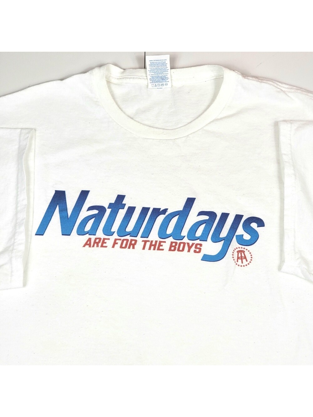 Vintage Barstool Sports Natural Ice T-Shirt Naturdays Are For The Boys Beer Tee